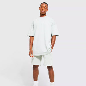 Conjunto de 2 Piezas para Hombre, Personalizado, de Invierno, a Cuadros, de Secado Rápido, Transpirable, Informal, con Capucha, de Jersey, de Alta Calidad, Algodón/Poliéster, Digital - Product Image 2