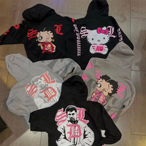 Sweat à capuche SDL pour homme de qualité supérieure, 100% coton, motif imprimé personnalisé, respirant, tissé, tailles XS-XXL, 400 g/m² - Product Image 4