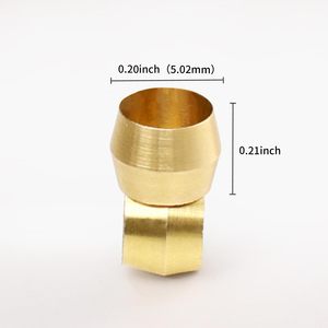 Manchon de compression en laiton (AOL-101/SAE) # 060115) Composant de raccordement pour plomberie basse pression et applications hydrauliques/pneumatiques - Product Image 1