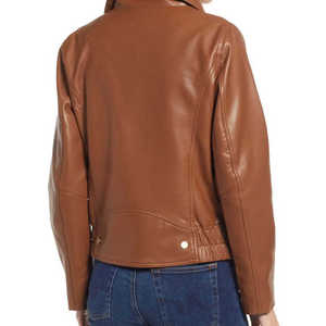 Women Fashion <b>Leather</b> <b>Jacket</b> Premium Quality Stylish Outerwear Lightweight Durable Coat For Casual Wear - Product Image 2