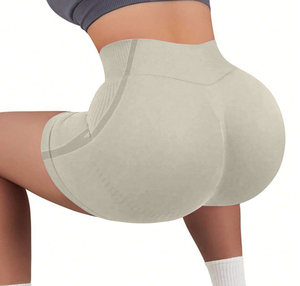 Shorts de yoga décontractés pour femmes, extensibles, sans coutures, séchage rapide, vêtements de sport, shorts d'entraînement taille haute, fournisseur de marques privées - Product Image 2