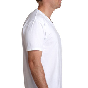 Men Perfect V-Neck <b>TShirt</b> Tucked Undershirt Slim Fit Tight T-Shirt - Product Image 3