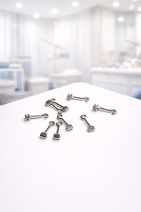 Ganchos de Ortodoncia Crimpables Izquierdo y Derecho de 5.5mm, Manuales, para Arcos de Acero Inoxidable, Clase I, Certificación ISO, Lisos - Product Image 2