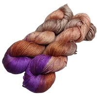100% pur fil de soie filé fabriqué à partir de cocon de soie de mûrier utilisé pour tapis touffetage à la main tissage tricot Crochet Art et artisanat