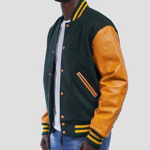 Chaqueta de alta calidad para hombre, chaqueta varsity de béisbol personalizada OEM, nuevo diseño 2025, chaqueta varsity para hombre. - Product Image 2