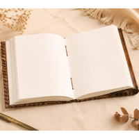 Journal en cuir personnalisé avec motif floral en relief, carnet à couverture rigide fait main, agenda artisanal fleuri, cadeau pour lui et pour elle