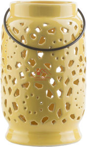 ตะเกียงโลหะเคลือบสีเทาแบบแฮนด์เมดสำหรับใส่เทียน - Product Image 5