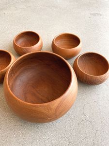ชามไม้ทำมือ Natural Living Bowl งานฝีมือไม้แบบไม่เคลือบผิว ดีไซน์แบบวาบิซาบิ สำหรับเสิร์ฟอาหาร ของขวัญ ของตกแต่ง - Product Image 5