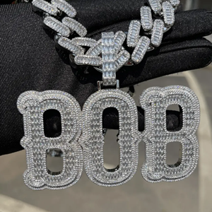 จี้ห้อยคอแบบกำหนดเอง ICEDJEWELZ เงินแท้ 925 ชุบทอง ประดับเพชรโมอิสซาไนต์ สไตล์ฮิปฮอป สำหรับทุกเพศ ได้รับการรับรองจาก IGI - Product Image 4