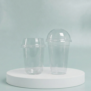 Gobelets jetables transparents du Vietnam avec couvercles pour matcha, café, thé, soda, jus, 12oz, 16oz, gobelets en plastique PP transparent - Product Image 1
