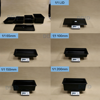 Peralatan Dapur Komersial Restoran Hotel 1/1 PC Plastik Gn Pan Desain Anti Tembus Cahaya Memperlambat Oksidasi Saus dan Makanan
