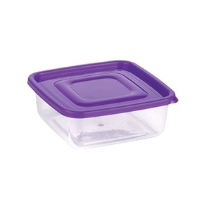 Plastic Square Food Container 400 ml BPA Free Molded Eco-Friendly <b>Fridge</b> <b>Storage</b> <b>Box</b> Food Grade Medium Design - Product Image 1