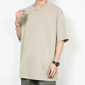 เสื้อยืดโอเวอร์ไซส์ผ้าฝ้ายฟอกสีพื้น แบรนด์ PUFFIN SPORTS OEM สำหรับผู้ชาย แขนสั้น คอกลม ดีไซน์เรียบง่าย สไตล์ลำลอง - Product Image 6