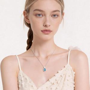 Bijoux en diamant de 1 carat, couleur bleu fantaisie, diamant cultivé en laboratoire CVD, or blanc, jaune et rose 18 carats, pour femmes, pour les occasions spéciales - Product Image 2