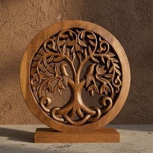 Sculpture d'arbre abstrait en bois de teck artisanal |   Vente en gros B2B |   Design unique - Product Image 2