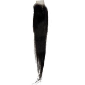 Cierre de encaje transparente de 24 pulgadas 2x6, cabello indio virgen ondulado natural negro, cierre de una sola capa - Product Image 2