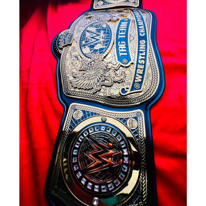 Ceintures de championnat du monde WWE en cuir véritable pour les équipes de lutte - Product Image 3