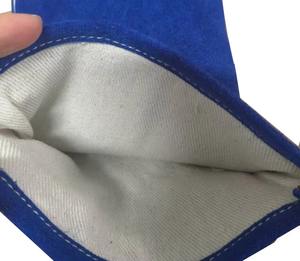 Gant de travail en cuir bleu de haute qualité, gant de soudage - Product Image 2