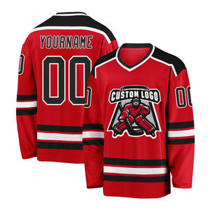 Maillot de hockey sur glace de qualité professionnelle, logo personnalisé, couleurs d'équipe sublimées, nom et numéro personnalisés, tenue de match, maillot de hockey sur glace - Product Image 4