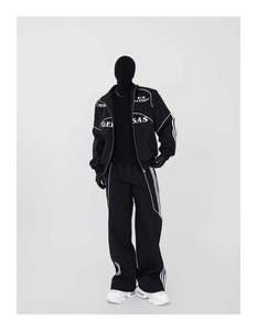 Conjunto Deportivo Informal Personalizado de Gran Tamaño, Chaqueta Reflectante 3M y Pantalones Deportivos, Chaqueta Cortavientos de Nailon, Chándal para Hombre con Logotipo Personalizado - Product Image 5