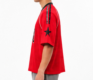 Camiseta Deportiva Personalizada con Serigrafía, Estilo Vintage Unisex, Retro, para Fútbol, Baloncesto, Malla Transpirable, Corte Holgado - Product Image 4
