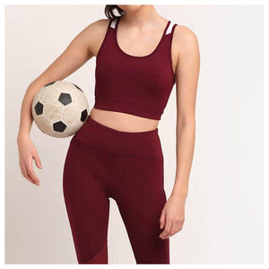 Soutien-gorge de sport pour femme de qualité supérieure, respirant, confortable, haute performance, sans couture, bretelles réglables à l'avant, taille moyenne - Product Image 5