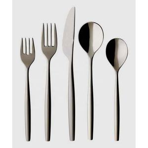 Cuchara de acero inoxidable, tenedor y cuchillo, juego de cubiertos, revestimiento láser completo, mango de diseño, Mini cubiertos para niños - Product Image 3