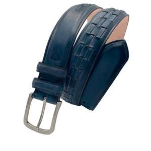 Ceinture formelle pour homme en cuir de vache véritable faite à la main, vintage, écologique, durable - Qualité supérieure, cadeau - Product Image 4