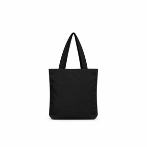 Bolso de mano de lona negra AMANI con estampado de letras de Kindness, bolso de compras y de viaje para mujer a la moda - Product Image 3