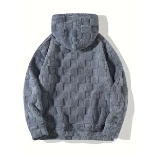 Manufacturer's Custom Casual <b>Man</b> <b>Hoodies</b> Slim Fit Long Sleeve Winter Pullover Autumn Plaid Sweatshirts Street Wear Solid Pattern - Product Image 4