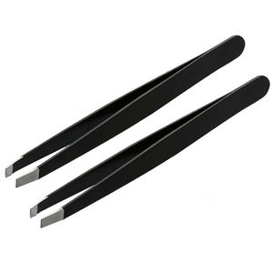 Pinzas de Cejas de Acero Inoxidable con Alto Contenido de Carbono, Punta Curva y Puntiaguda, Ecológicas, de Lujo y Moda, Color y Tamaño Personalizables - Product Image 4