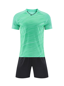 Conjunto de Camisetas de Fútbol Personalizadas para Adultos, Transpirables, de Secado Rápido, 100% Poliéster, Impresión Digital, Manga Corta, Corte Ajustado - Product Image 3