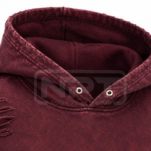 <b>High</b> Quality Acid Wash Hoodies Cotton Polyester <b>Low</b> Moq <b>Top</b> Fashion Men Acid Wash Hoodies - Product Image 5