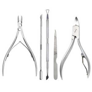 Stainless Steel <b>Nail</b> Clipper Grooming Cutter Cuticle Remover Podiatry Instruments <b>Set</b> - Product Image 1