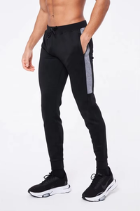 Ensemble de survêtement sportif pour homme, sweat-shirt à capuche 2 en 1 à séchage rapide, manches longues, fermeture éclair sur le devant, polyester et coton légers pour l'automne - Product Image 4