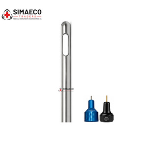 Cannule d'aspiration générale Cobra Bibevel Style 60cc avec embout Toomey en acier inoxydable allemand poli miroir finition satinée - Product Image 2