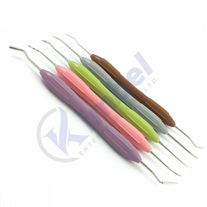 Instrumentos de Relleno Dental de Composite, Mango de Silicona Restaurador con Casete, Juego de 10 - Product Image 5