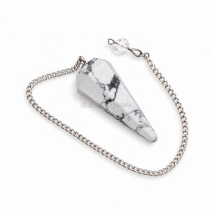 Péndulo de Cristal Natural de Lapislázuli, Péndulo de Adivinación, Accesorio de Radiestesia Espiritual, Exportador de Péndulos de Piedras Preciosas al por Mayor - Product Image 2