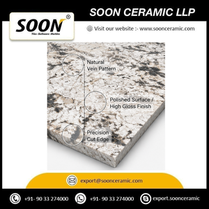 Grande dalle de marbre Calcite Poli ALPINE WHITE-2 écologique avec veines vertes noires, design 3D, pour mur de salon moderne - Product Image 4