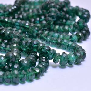 Natural Green Apatite Faceted Rondelle Gemstone <b>Beads</b> 4-6MM Loose <b>Stone</b> <b>Beads</b> Strands For Jewelry Making Wholesale Bulk Gemstone - Product Image 2