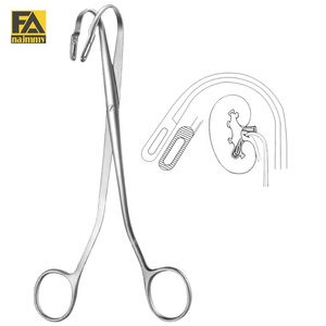 Pinces à calculs rénaux Randall entièrement courbées, instrument chirurgical pour chirurgie générale, certifié CE, outil manuel - Product Image 1