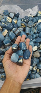 ขายส่งหินอาเกตธรรมชาติ ขัดเงาคุณภาพสูง หินมีค่า สีเหลือง สีส้ม สีดำ หินบำบัดจากกูร์กาฏสถาน - Product Image 6
