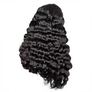 Peluca de Cabello Humano Natural Negro Premium con Ondas Sueltas, Encaje Frontal HD, Cuero Cabelludo Pre-Desplumado, Cabello Virgen Real - Product Image 3