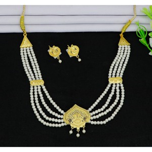 Fournitures de bijouterie Bijoux indiens pour femmes Parure de bijouterie de mariage indien plaqué Vente en gros de boucles d'oreilles indiennes en cuivre - Product Image 3