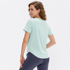 Camisetas de Manga Corta para Mujer, Sensación Ligera, Transpirables, de Secado Rápido, de Poliéster, para Correr, Hacer Ejercicio y Yoga, Venta Caliente 2026, OEM - Product Image 3