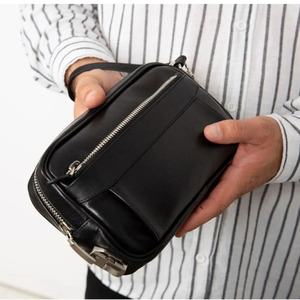 Bolso de mano de cuero genuino de primera calidad al por mayor, organizador de noche con interior espacioso y estilo lujoso a la moda a bajo precio. - Product Image 3