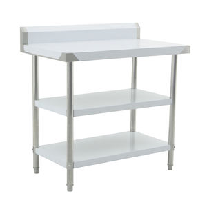 Prezzo di <span class=keywords><strong>fabbrica</strong></span> tavolo <span class=keywords><strong>da</strong></span> lavoro <span class=keywords><strong>cucina</strong></span> commerciale servizio cibo in acciaio inox doppio strato tavolo <span class=keywords><strong>da</strong></span> lavoro all'aperto Barbecue tavolo - Product Image 4