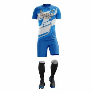 Uniformes de Fútbol Sublimados Personalizados con Nombre y Letra del Equipo, Transpirables, de Manga Corta, al por Mayor, Unisex para Adultos - Product Image 2