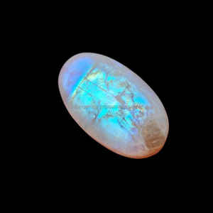High Quality Natural White <b>Rainbow</b> Moonstone Cabochon Smaller Size Loose Gemstone for Jewelry Stone - Product Image 3
