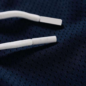 Pantalones Cortos Sublimados Unisex Azul Marino con Cordón Ajustable, Casuales, Transpirables, Ligeros, 100% Poliéster, para Niños, Corte Regular, Diseño Sólido - Product Image 2